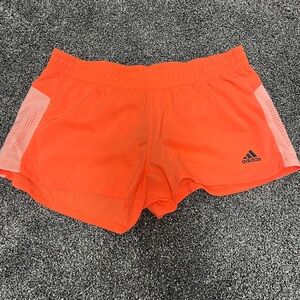 NWT Adidas Women's orange shorts size medium